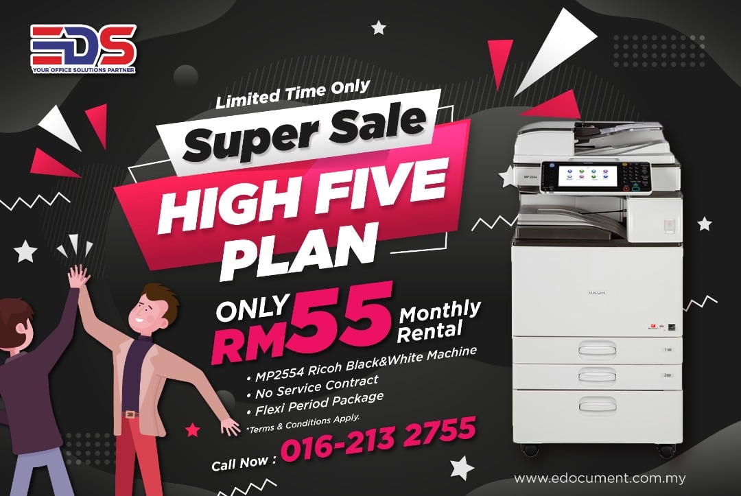 High Five Plan-Printer & Copier Machine Promotion